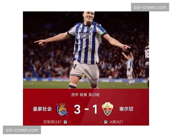索莱尔一击制胜助皇家社会客胜 终结马略卡主场不败纪录
